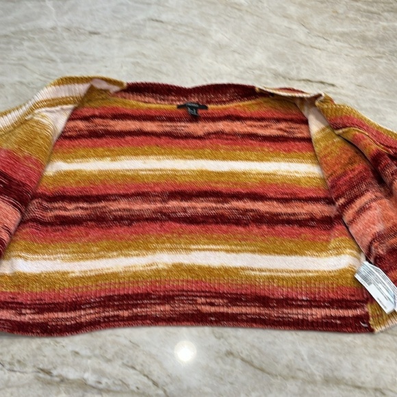 Forever 21 | Sunset Striped Chenille Cardigan | Size Medium - Picture 5 of 9